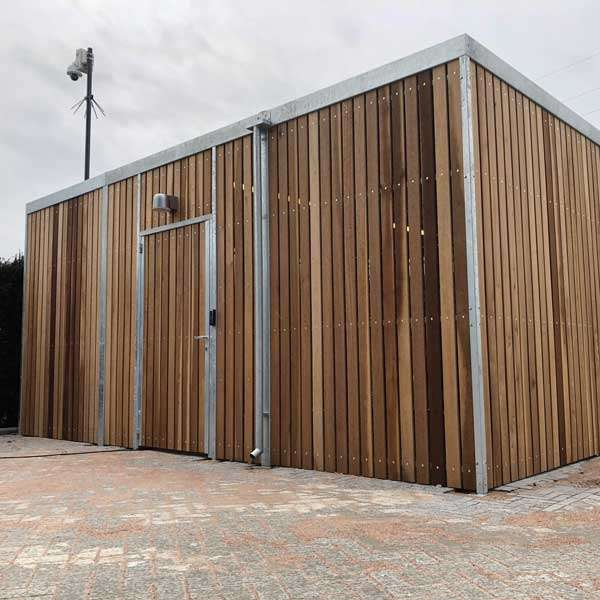 FT-ABRI 2 NIV FERME TOIT PLAT HAKKEN LOK-VH 1 MODULE